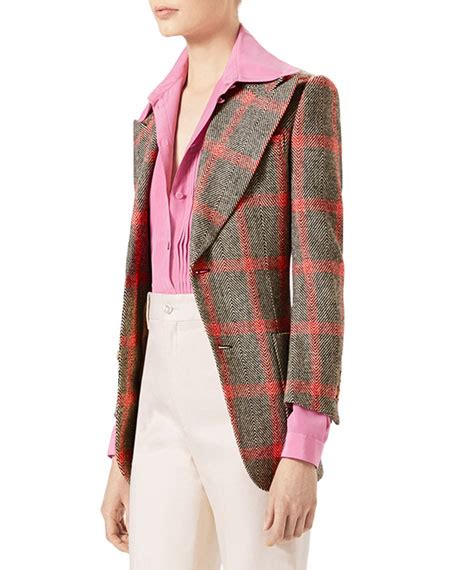 gucci hollywood forever jacket|Gucci Hollywood Forever Tweed Pattern Blazer .